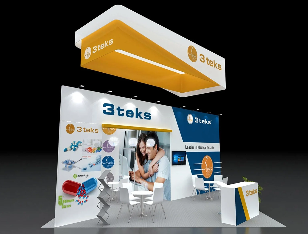 Professional 20x20 trade show booth